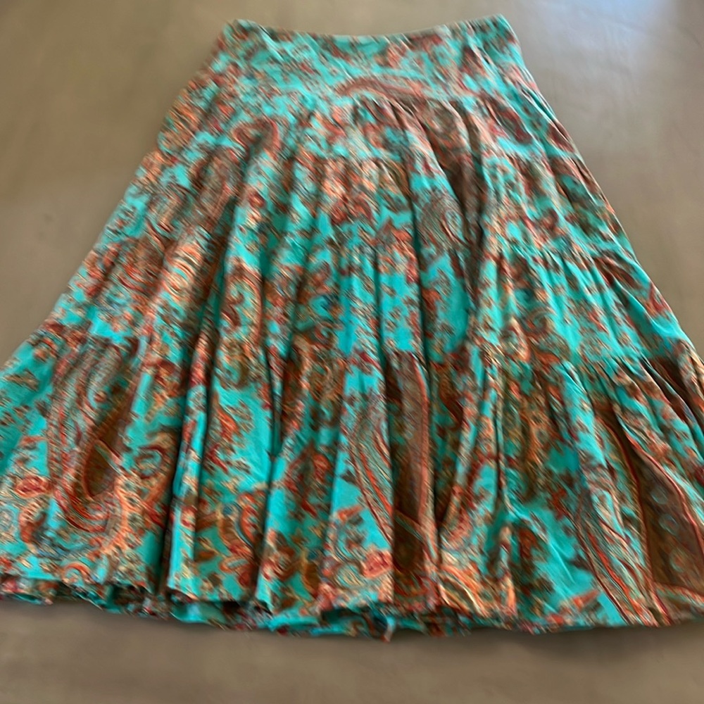 Ralph Lauren long ruffled skirt